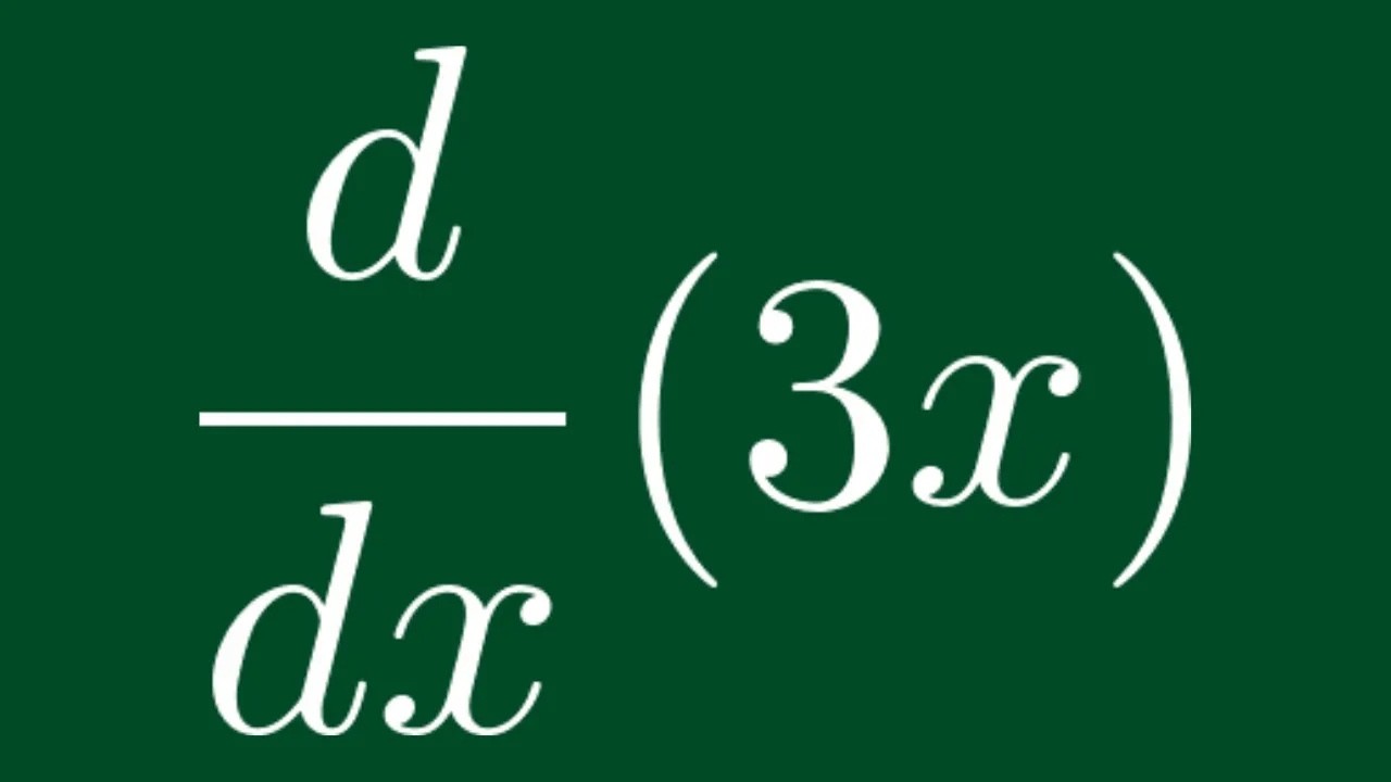 How to Find the Derivative of the Function f(x) = 3x || Two Solutions || Basic Calculus