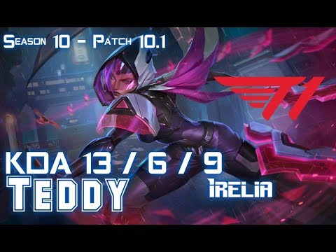 T1 Teddy IRELIA vs TALON Mid - Patch 10.1 KR Ranked