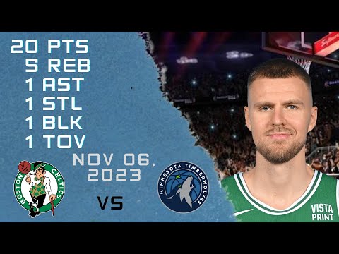 Kristaps Porzingis player Highlights CELTICS vs TIMBERWOLVES NBA Regular season game 06-11-2023