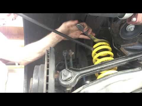 BMW e90 rear coilover height adjustment shortcut
