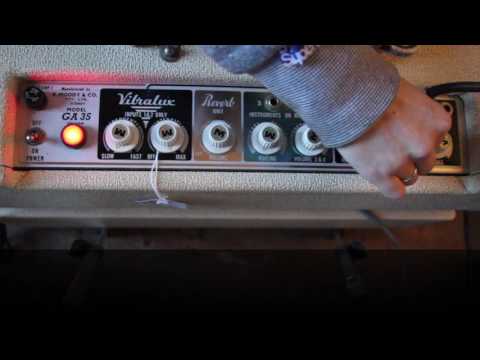 Moody GA-35 1964 White classic Aussie valve amplifier for spares/repair image 22