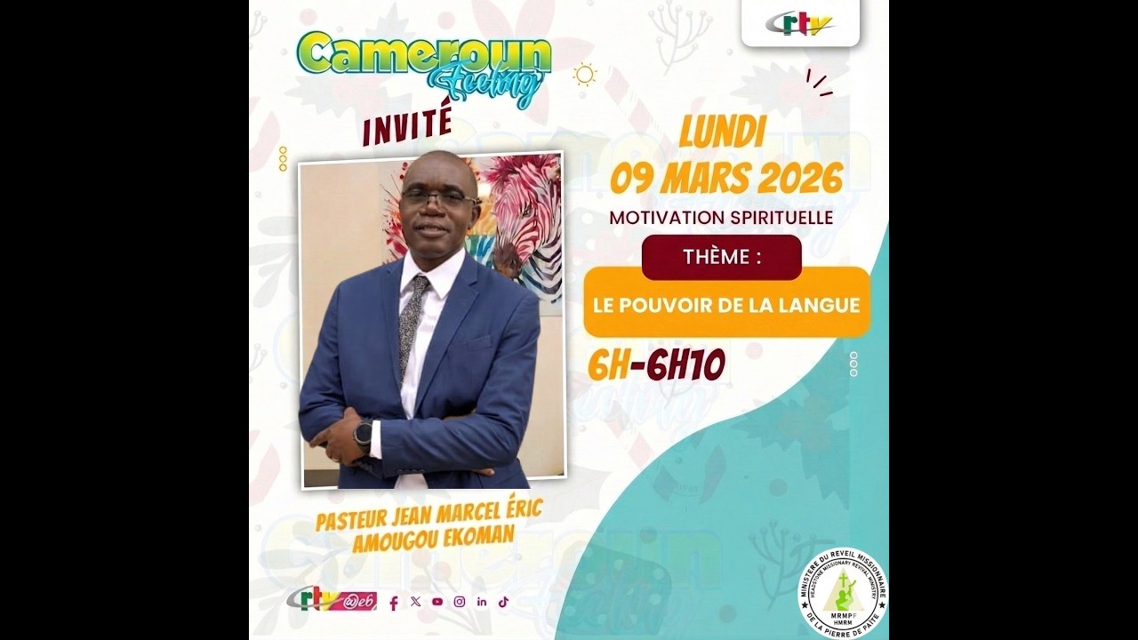 CAPSULE  9 - CRTV - "LE POUVOIR DE LA LANGUE" | PASTEUR JEAN MARCEL ÉRIC AMOUGOU EKOMAN