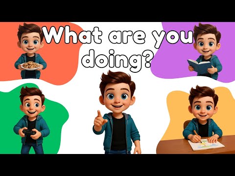 What Are You Doing? - Daily Activities Kids Song | Learn English (-ing Verbs / Present Continuous)