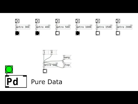 (13) Pure Data Tutorial - Timing: Metro