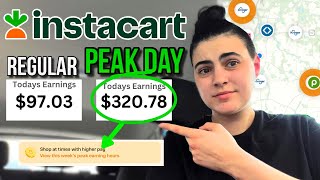 Do INSTACART “Higher Pay Peak Days” PAY MORE (Make More Money on Instacart)