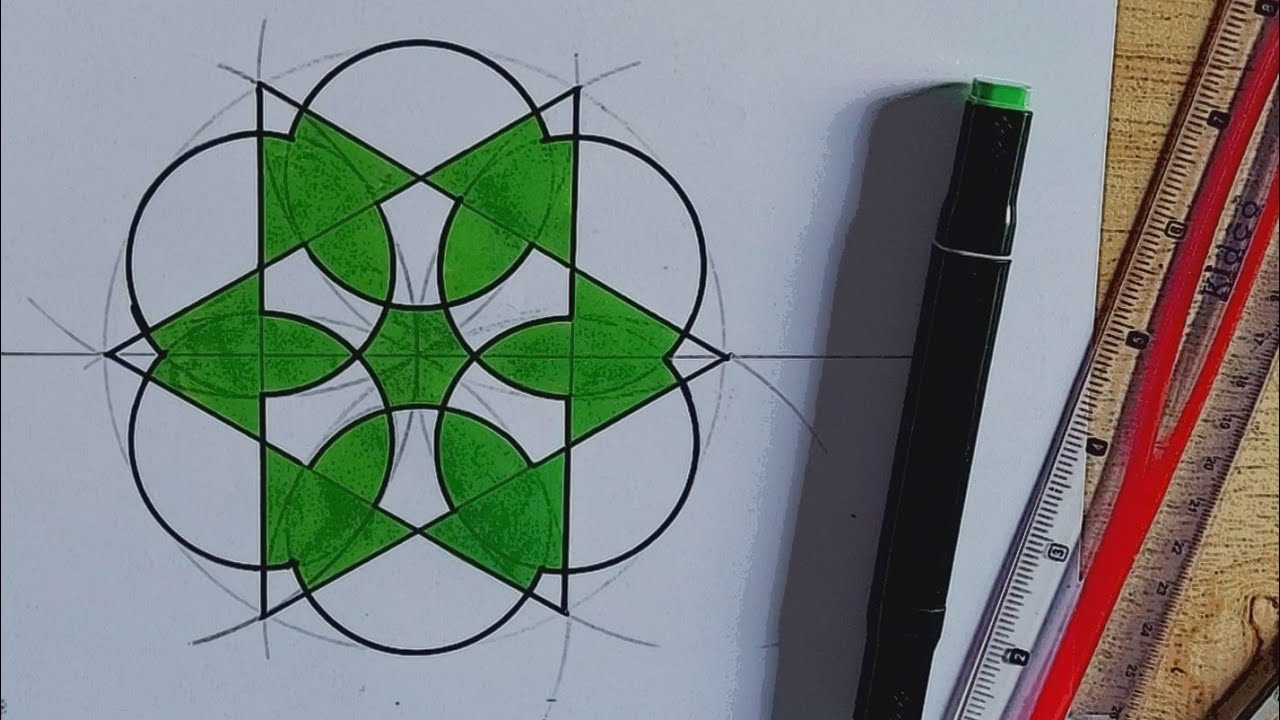 Islamic Geometric Pattern | Step by Step construction