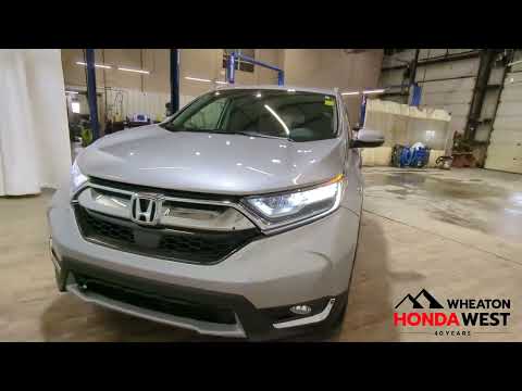 2018 Honda CR-V Touring AWD in Silver for sale at Wheaton Honda West in Calgary, AB