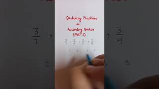 Download lagu Fraction in Ascending Order | How to write fraction in Ascending order | Compare Fractions | #shorts mp3