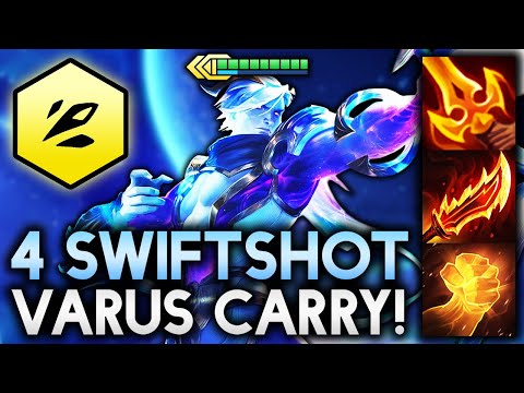 3 STAR VARUS CARRY WITH 4 SWIFTSHOT ATK SPD BUFF!! | Teamfight Tactics Patch 12.11
