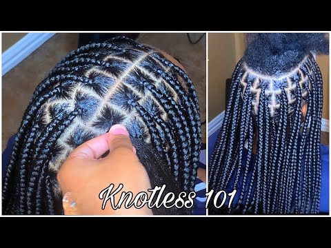 How To Get The Perfect Knotless Braids | Took 4 HOURS...
