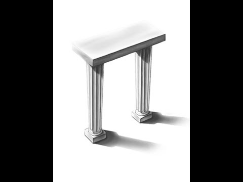 How to draw Greek Columns in 3D