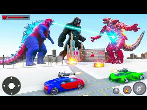 Gorilla Robot Car Transform-Space Robot Car Games- Android Gameplay