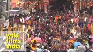 Enormous crowd witness the Chariot Festival of India - Rath Yatra