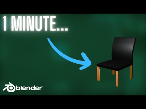 BLENDER SIMPLIFIED - How To Make a Chair in Blender 4.3 - Tutorial