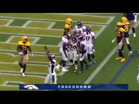 Dalton Risner Throws Phillip Lindsay For A TD!