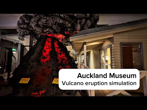 New Zealand: Volcano Eruption Simulation at Auckland Museum