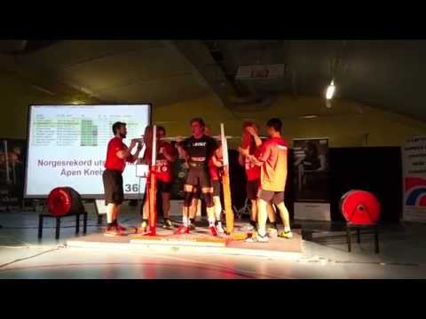 André Midtby 250,5 kg Knebøy utstyrsfritt -93kg