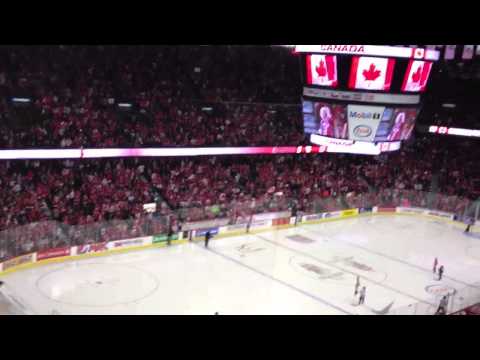 2012 World Juniors Canada's entrance vs Russia semi-finals