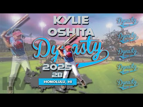 2025 Kylie Oshita Second Base, Softball Skills Video - Dynasty Hawaii