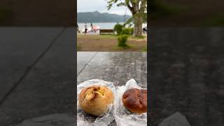 箱根・芦ノ湖を眺めながらパン🥐 #箱根 #travel #japan