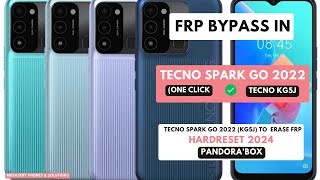 FRP BYPASS|REMOVE IN TECNO SPARK GO 2022|TECNO KG5J WIPE|HARDRESET PIN|PATTERN|PASSWORD UNLOCK|2024