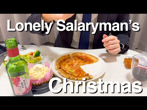 A lonely Japanese Salaryman’s Christmas Convenience Store Dinner 🍽️ 🎄