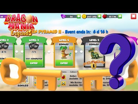 Where is the Level 4 Key? - GOLDEN PYRAMID II EVENTS (Chapter 3) - Dragon Mania Legends #1145 HD