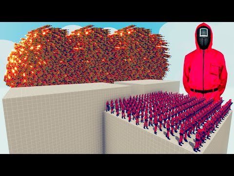 200x SQUID GAME-GUARD + 1x GIANT vs EVERY GOD - Totally Accurate Battle Simulator TABS