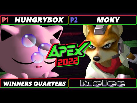 Apex 2022 Winners Quarters - Hungrybox (Jigglypuff) vs. moky (Fox) - SSBM Melee Tournament