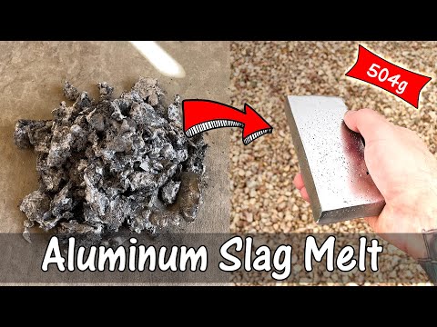 Aluminum Trash Slag Melt | ASMR Metal Melting - Garbage To Greatness