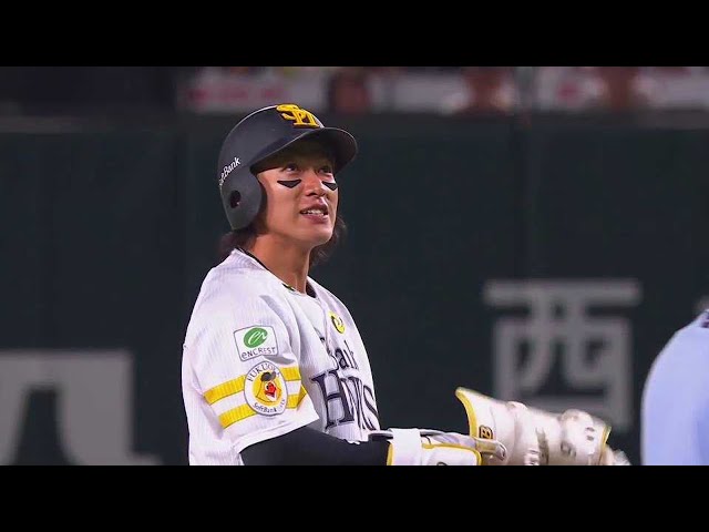 【7回裏】1点差に迫る一打!! ホークス・柳田悠岐 右中間へのタイムリー2ベースヒット!!  2023年6月1日 福岡ソフトバンクホークス 対 中日ドラゴンズ