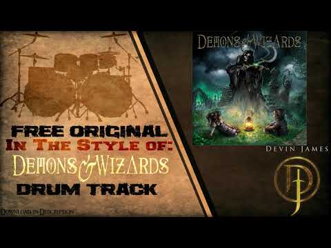 Demons & Wizards Styled Free Original Drum Track - 175 BPM (FREE DOWNLOAD)