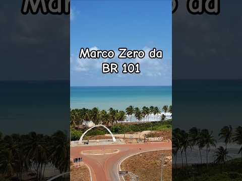 Marco Zero da BR 101, Touros, Rio Grande do Norte #shorts #moto