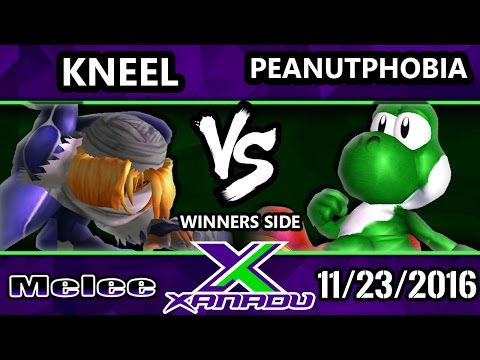 S@X 177 - Kneel (Sheik) Vs. Peanutphobia (Yoshi) - SSBM Tournament - Smash Melee
