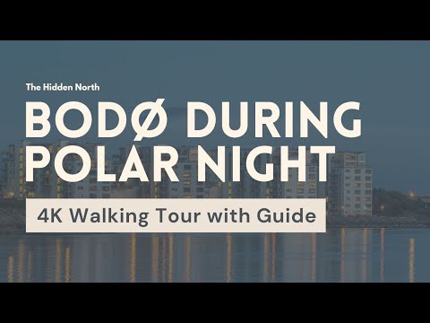 Bodø Polar Night Walking Tour [4K with guide] | The Hidden North Walks