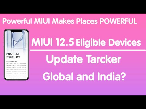 MIUI 12.5 Eligible Devices || 1st Phase Released || Global and India?