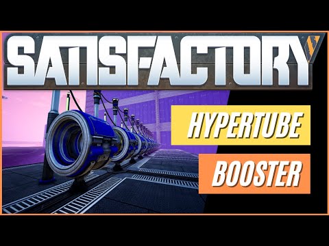 Satisfactory Game - Hyper Tube Booster Build