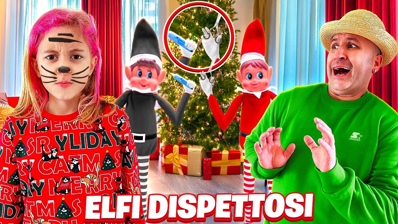 L'ELFO DISPETTOSO RITORNA A CASA NOSTRA E FA TANTISSIMI SCHERZI A GIORGIA E PAPÀ SALVO!
