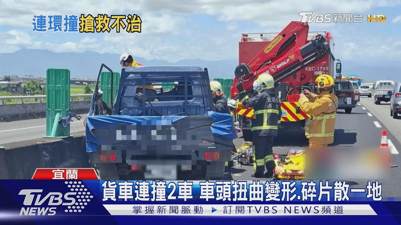 國5車禍!貨車撞工程車、小客車 駕駛不治