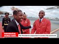 Eric Omondi Presidential Motorcade To Jkia For London