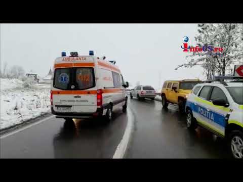 Accident DN58  Resita - Caransebes - Doua masini avariate