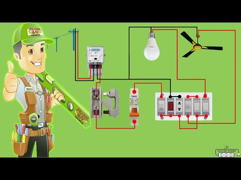Electrical house wiring 4 gang switch connection