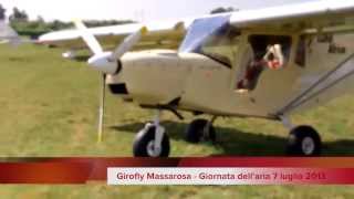 preview picture of video 'Volo su utraleggero BRM Land Africa durante giornata dell'aria Girofly Massarosa'