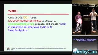 DerbyCon 3 0 2105 Windows Attacks At Is The New Black Rob Fuller And Chris Gates