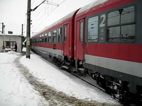Tren 651 la plecare din Ploiesti Sud - winter edition