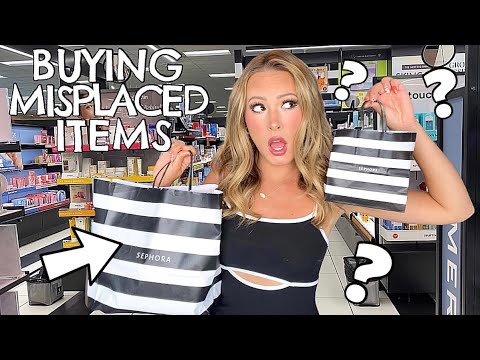 I bought every MISPLACED ITEM at SEPHORA 😱💄 #trend #shopping #challenge #sephora #makeup #beauty 