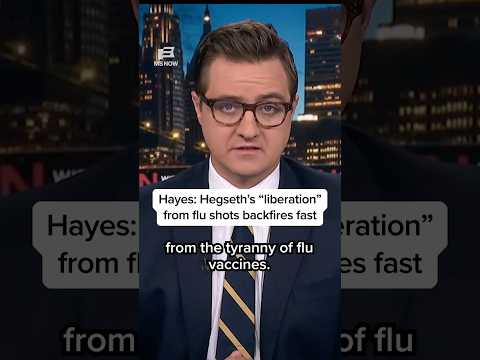 Hayes: Hegseth’s “liberation” from flu shots backfires fast