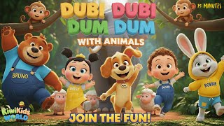 Download lagu Dubi Dubi Dum Dum with Animals & More Kids Rhymes | Wheels on the Bus #dudidudidamdam mp3