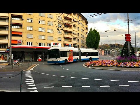 VBL HESS Swisstrolley 3 Linie 6 Würzenbach - Matthof Wende Bundesplatz