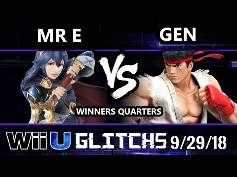 Glitch 5 Smash 4 - W2W | Mr E (Lucina) Vs. Ho3K | Gen (Ryu) Wii U Winners Quarters